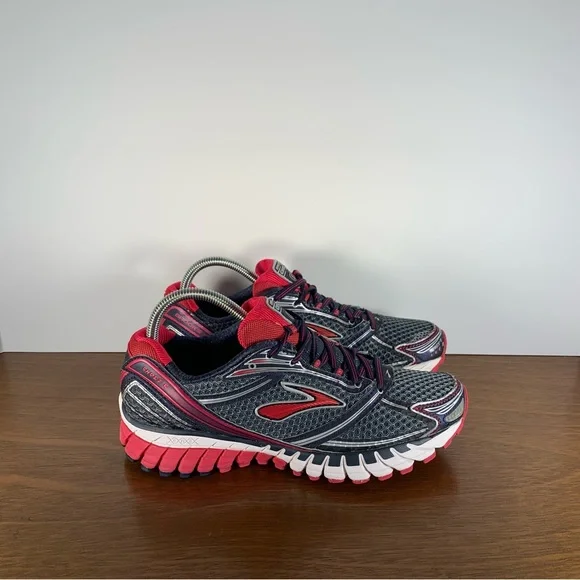 Brooks - Ghost 6 Athletic Shoes Red Gray - Women’s 8.5 - Picture 1 of 8